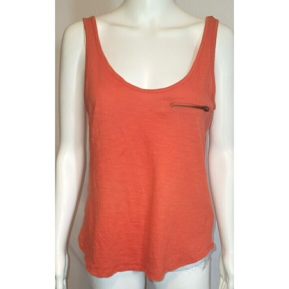 Zara Trafaluc Red Sleeveless Zipper Pocket Tank Top Size M - Picture 1 of 11